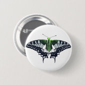 Agender Flag Swallowtail Butterfly Ronde Button 5,7 Cm (Voorkant /achterkant)