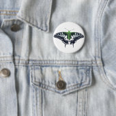 Agender Flag Swallowtail Butterfly Ronde Button 5,7 Cm (In situ)