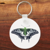 Agender Flag Swallowtail Butterfly Sleutelhanger (Voorkant)