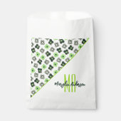 AGENDER FLORAL PATROON LGBTQ CUSTOM MONOGRAM BEDANKZAKJE (Voorkant)