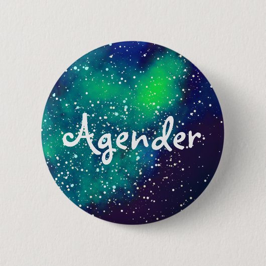 Agender Galaxy Identity Ronde Button 5,7 Cm (Voorkant)
