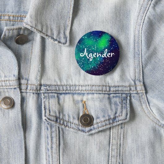 Agender Galaxy Identity Ronde Button 5,7 Cm (In situ)