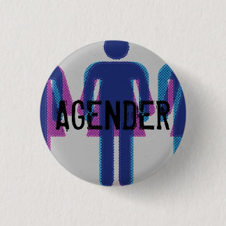 Agender-knop Ronde Button 3,2 Cm