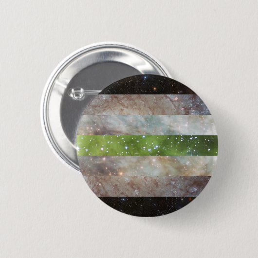 Agender nebula vlaggenpin ronde button 5,7 cm (Voorkant /achterkant)
