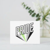 Agender Pride Burst Briefkaart (Staand voorkant)