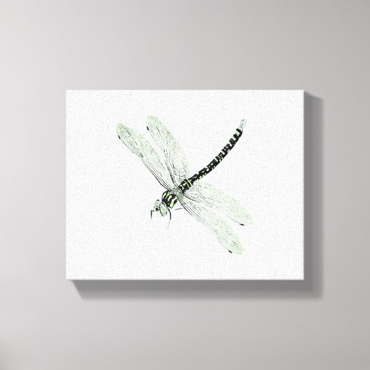 Agender Pride Dragonfly Art Canvas Afdruk (Voorkant)
