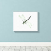 Agender Pride Dragonfly Art Canvas Afdruk (Insitu (Houten vloer))
