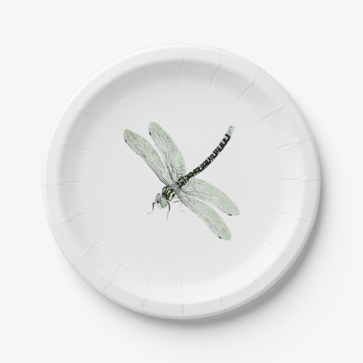 Agender Pride Dragonfly Art Papieren Bordje (Voorkant)