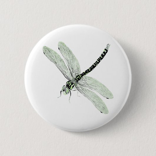 Agender Pride  Dragonfly Art Ronde Button 5,7 Cm (Voorkant)