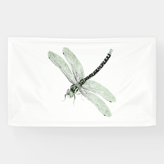 Agender Pride Dragonfly Art Spandoek (Horizontaal)