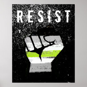 Agender Pride Fist Poster
