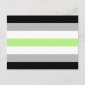Agender Pride Flag Briefkaart (Voorkant)
