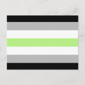Agender Pride Flag Briefkaart (Voorkant)