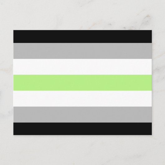 Agender Pride Flag Briefkaart (Voorkant)