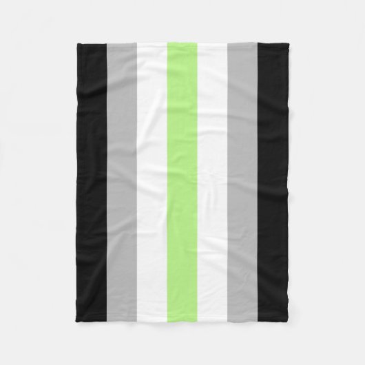 Agender Pride Flag Fleece Deken (Voorkant)