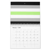 Agender Pride Flag Kalender (Feb 2026)