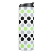 Agender Pride Flag Kleuren Polkadots Thermosbeker (Gedraaid links)