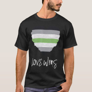 Agender Pride Flag Love Wint Agender Flag T-shirt