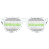 Agender Pride Flag Retro Zonnebril (Voorkant)