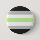 Agender Pride Flag Ronde Button 5,7 Cm (Voorkant)