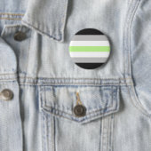 Agender Pride Flag Ronde Button 5,7 Cm (In situ)