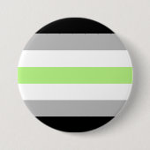 Agender Pride Flag Ronde Button 7,6 Cm (Voorkant)