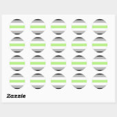 Agender Pride Flag Ronde Sticker (Vel)