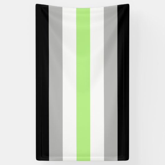 Agender Pride Flag Spandoek (Verticaal)
