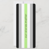 Agender Pride Flag Stripes LGBT-Bladwijzer (Voorkant)