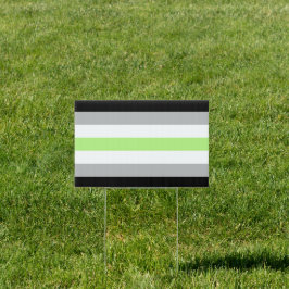 Agender Pride Flag Tuinbord
