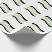 Agender Pride Golvende Vlag Cadeaupapier (Hoek)