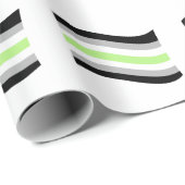Agender Pride Golvende Vlag Cadeaupapier (Rol Hoek)