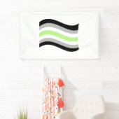 Agender Pride Golvende Vlag Spandoek (Insitu)