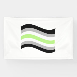 Agender Pride Golvende Vlag Spandoek