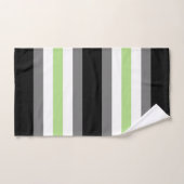 Agender Pride, LGBTQ Pride, Black Grey en Green Bad Handdoek (Handdoek)