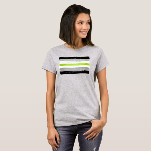 Agender Pride T-shirt (Voorkant volledig)
