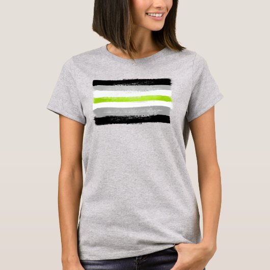 Agender Pride T-shirt (Voorkant)