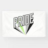 Agender Pride-uitbarsting Spandoek (Horizontaal)