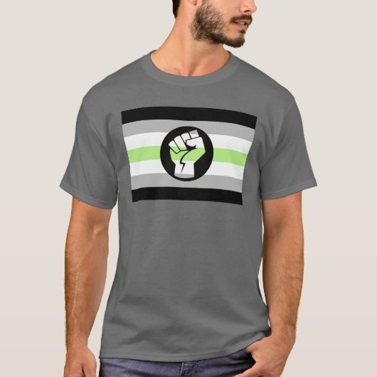 Agender Pride Verzet T-Shirt (Voorkant)