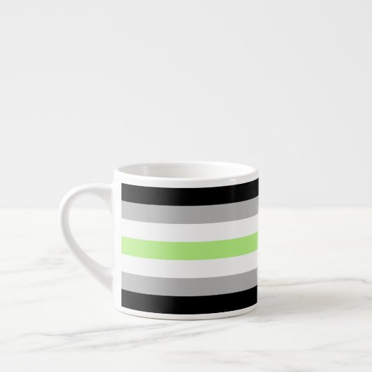 Agender Pride-vlag – Agender identiteit LGBTQIA+  Espresso Kop (Links)