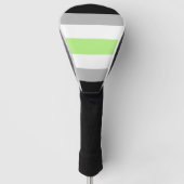 Agender Pride Vlag – Agender Identiteit LGBTQIA+ Golfheadcover (Voorkant)