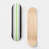 Agender Pride Vlag – Agender Identiteit LGBTQIA+ Persoonlijk Skateboard (Voorkant)