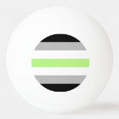 Agender Pride-vlag – Agender identiteit LGBTQIA+  Pingpongbal (Achterkant)