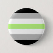 Agender Pride-vlag – Agender identiteit LGBTQIA+ Ronde Button 5,7 Cm (Voorkant)