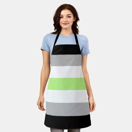 Agender Pride-vlag – Agender identiteit LGBTQIA+  Schort (Gedragen)