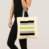 Agender Pride-vlag – Agender identiteit LGBTQIA+ Tote Bag (Voorkant (product))