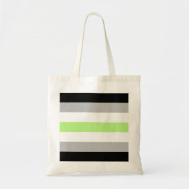Agender Pride-vlag – Agender identiteit LGBTQIA+  Tote Bag
