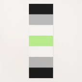 Agender Pride-vlag – Agender identiteit LGBTQIA+ Yogamat (Voorkant)