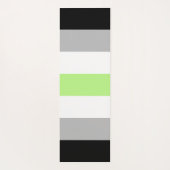 Agender Pride-vlag – Agender identiteit LGBTQIA+ Yogamat (Achterkant)