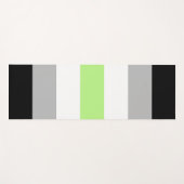 Agender Pride-vlag – Agender identiteit LGBTQIA+ Yogamat (Voorkant (horizontaal))